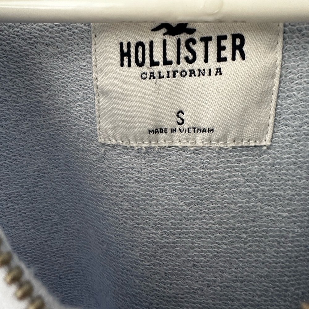 Vintage Hollister baby blue half zip size small - Picture 5 of 7